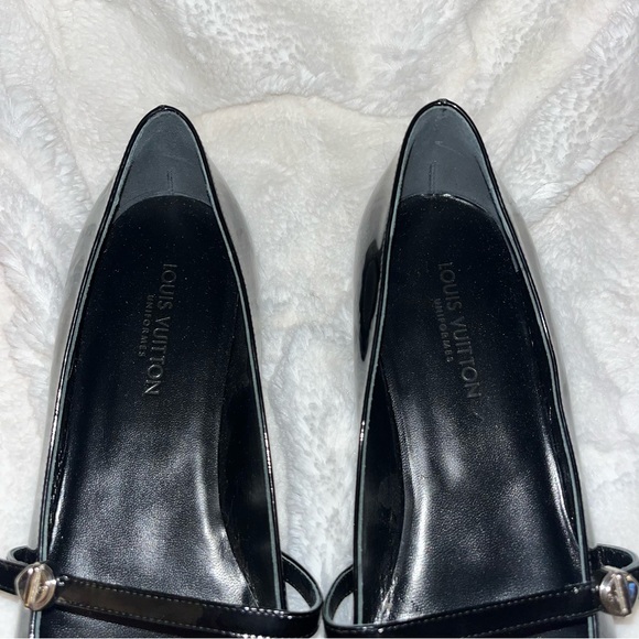 Louis Vuitton Uniformes black paten Mary Jane ballet flats size 40 - Picture 4 of 9